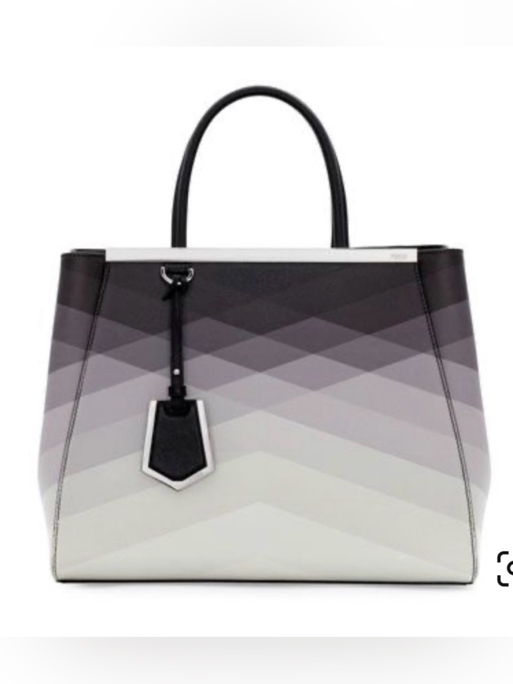 FENDI 2Jours Medium Elite Tote Bag in Black Degrade